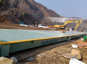 嵩縣呂溝口水穩拌和站200噸地磅